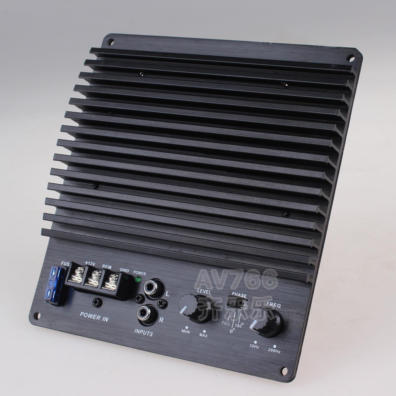 10英寸12英寸高功率汽车音频铝壳功率放大器板12V汽车全范围低音