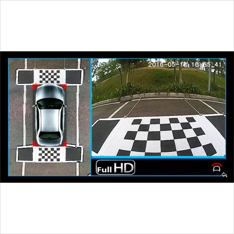 360度无缝全景行车记录仪调试布标定布2D3D高清海思方案自动校正