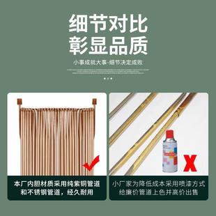 换热器热水交换器家用过水热暖气片卫生间铜管地暖壁挂式 铜铝明装