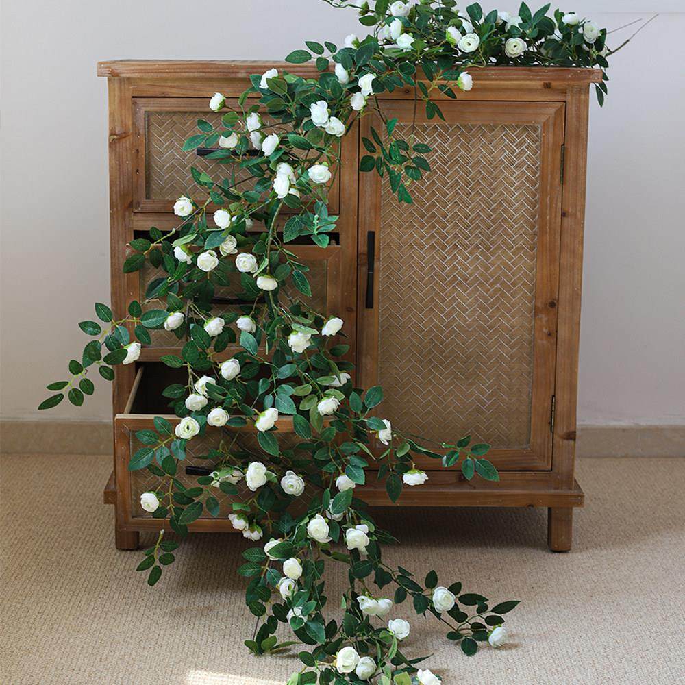 彷真玫瑰花藤蔓客厅室内阳台空调管道庭院装饰假花藤条墙壁挂绿植,家居饰品,仿真花/假花,淘宝优惠券,粉丝福利购,淘宝优惠卷