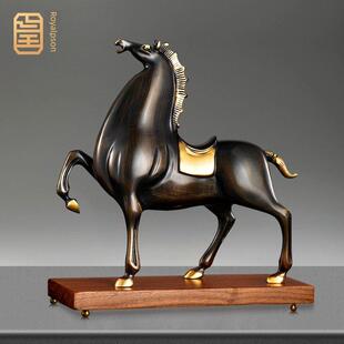 皇普森全铜办公室摆件马到成功将军马摆件玄关乔迁开业礼物招财