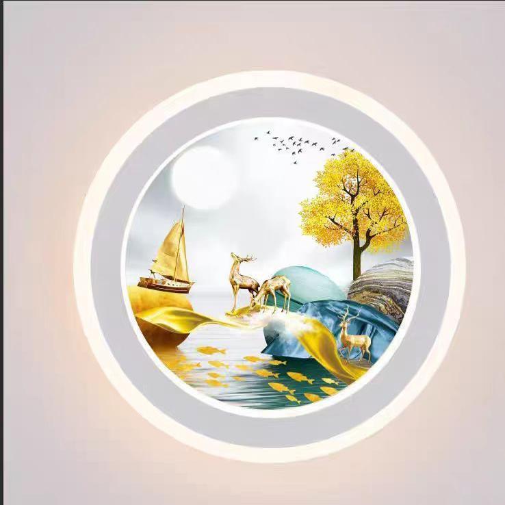 壁灯床头灯卧室led现代简约北欧创意个性客厅过道灯儿童房壁灯具