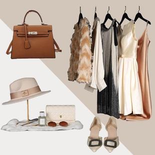 样板房衣帽间衣服女主卧衣柜摆件软装衣物现代简约家居卖场装饰品