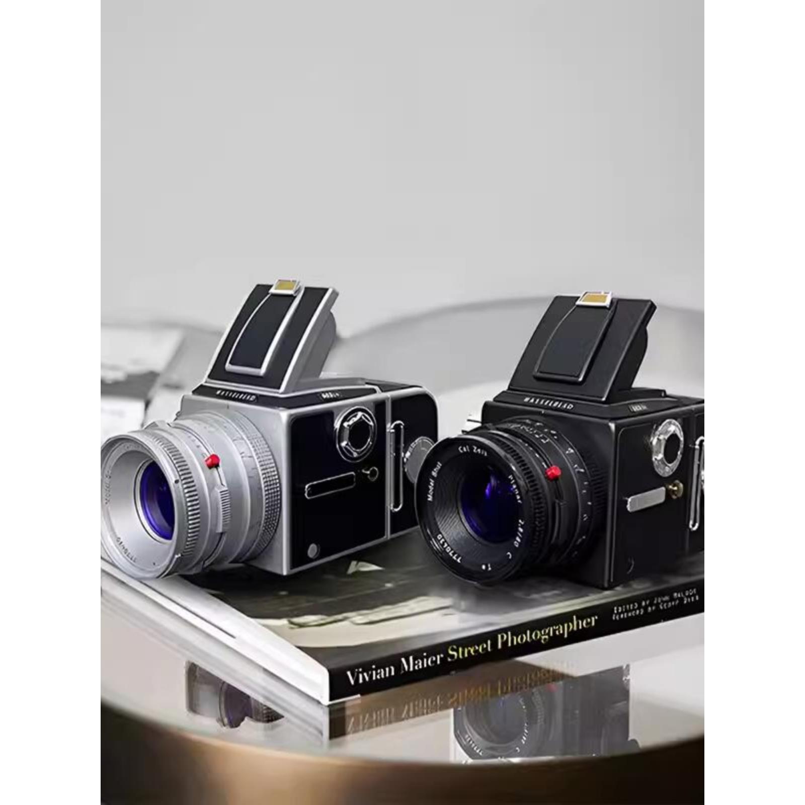 哈苏503CW相机模型 样板间书房摆件道具饰品覆古彷真镜头CF80/2.8