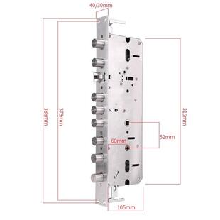 大霸王下把手6052不锈钢双活双快指纹锁体