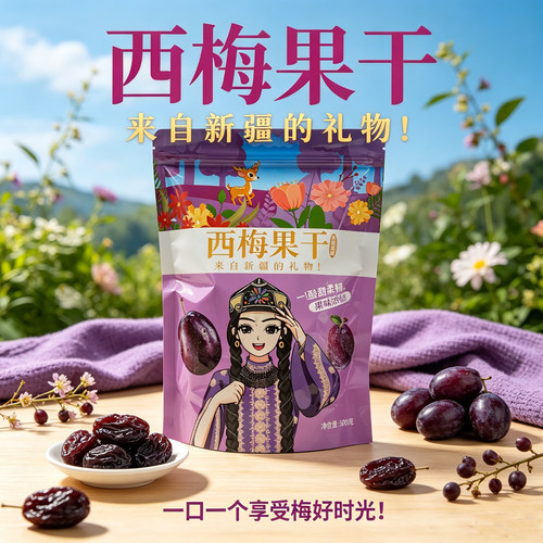新疆喀什西梅干自然晾晒大颗粒