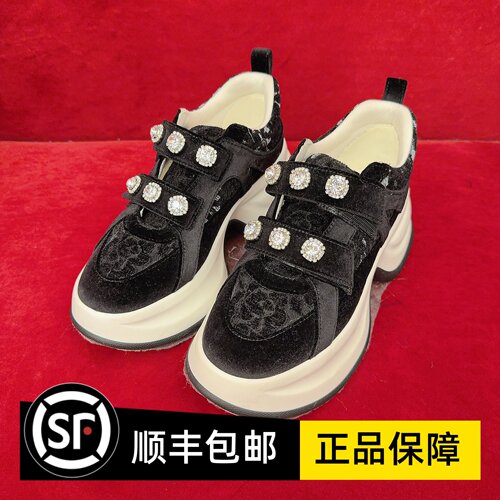 lefame 拉飞姆专柜正品2025夏丝绒蕾丝厚鞋 底LF24D31CA412原2495