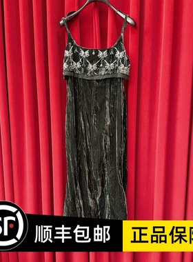 Le fame拉飞姆国内专柜代购 25 春丝绒蝴蝶结连衣裙 LF25C21S0085