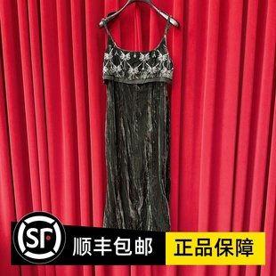 春丝绒蝴蝶结连衣裙 LF25C21S0085 fame拉飞姆国内专柜代购