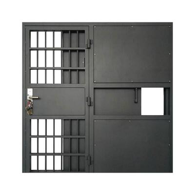 厂家定制监狱门看守所电动栅栏门手动平移拘留所AB门羁押室监室门
