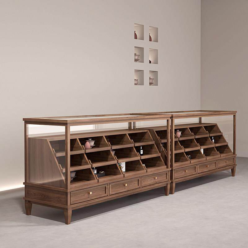 服装店中岛柜展示柜覆古鞋柜边柜童装店陈列柜女装店展示台收银台