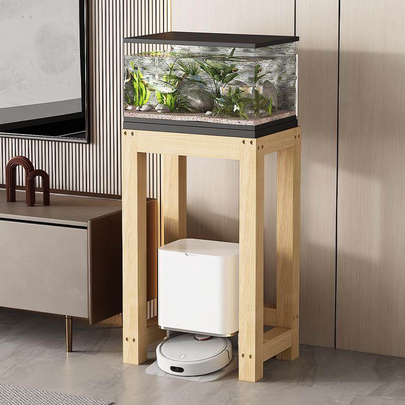 扫地机器人置物架家用客厅边几小户型桌子水族箱放置柜鱼缸架子