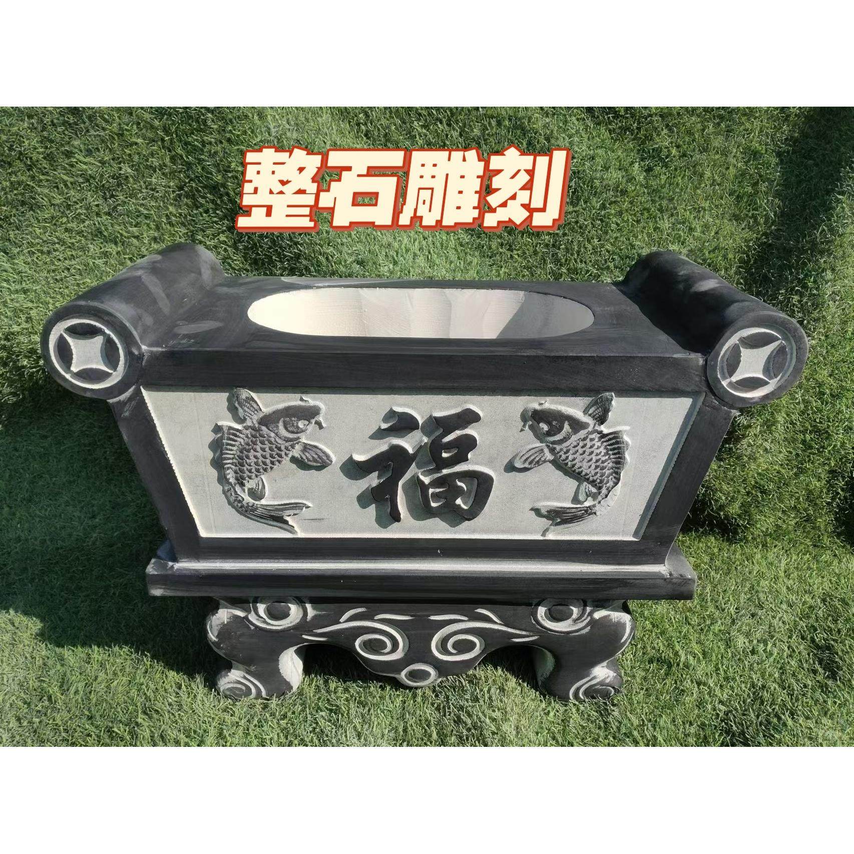 青石香炉墓地祠堂寺庙祭祀石雕香炉佛堂家用圆形方形天然原石,家居饰品,石雕,淘宝优惠券,粉丝福利购,淘宝优惠卷