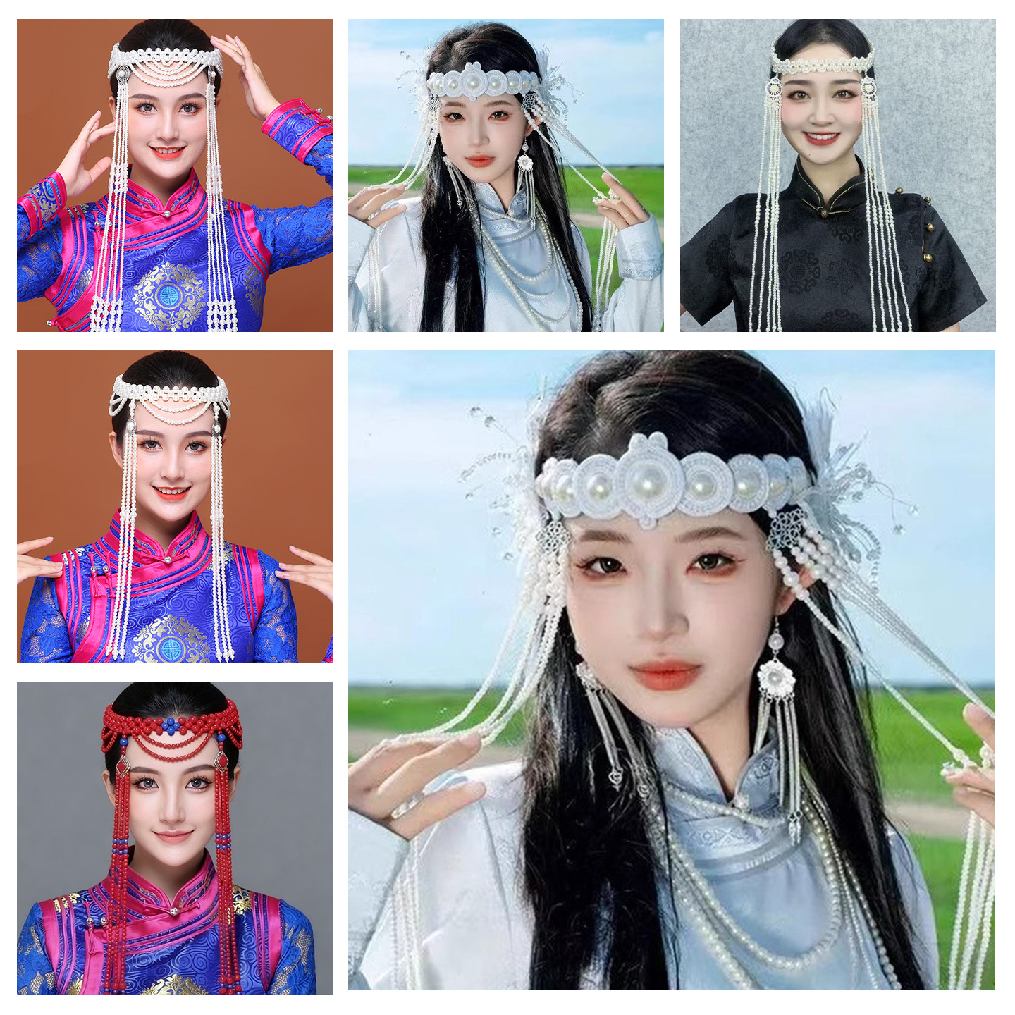 蒙古族演出服头饰发饰