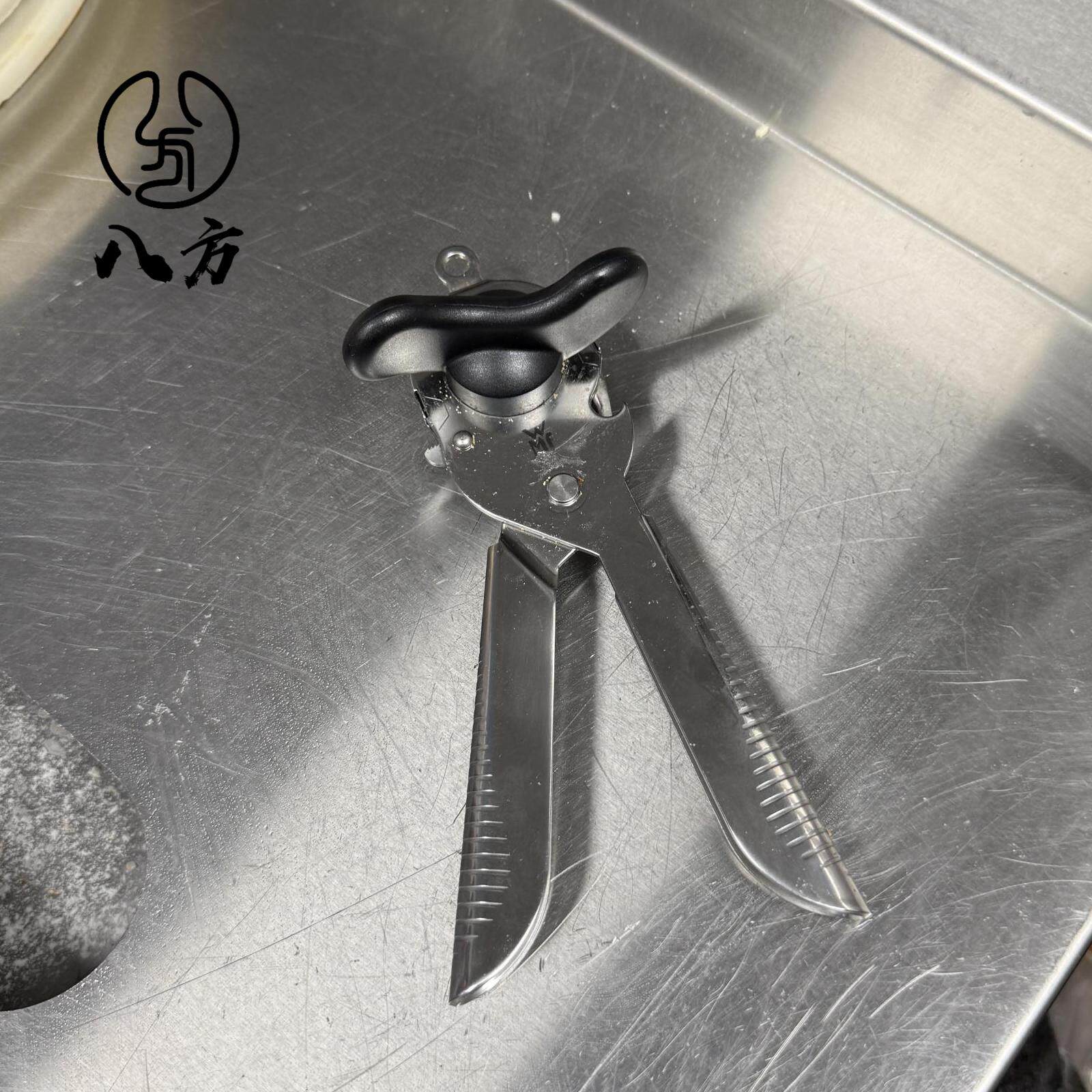 适用必Pizza开罐器进口不锈钢开罐器麦肯饭厅罐头开盖器/八方