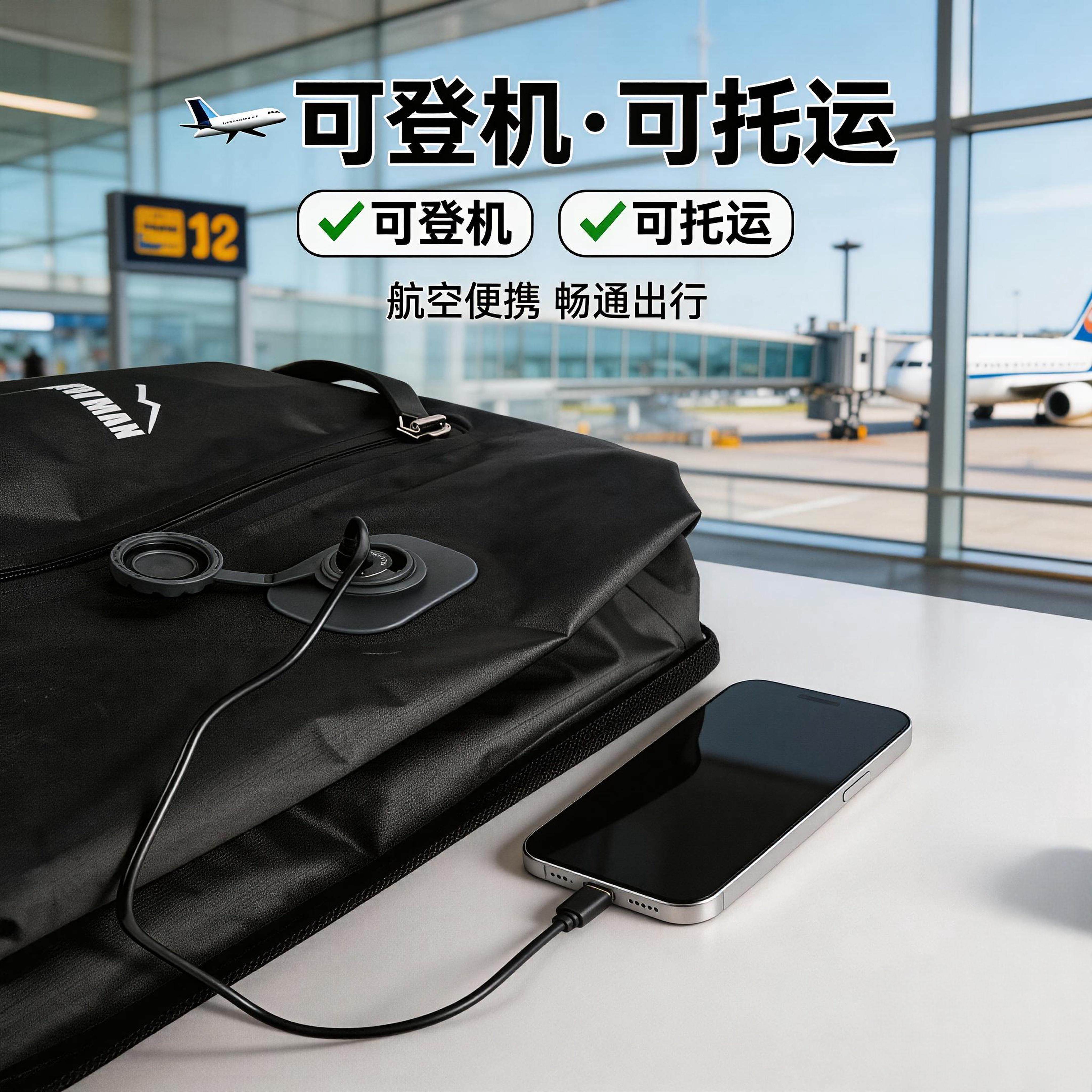 随身真空压缩袋拉链防潮分隔行李箱袋手机供电旅游轻量便携式密封