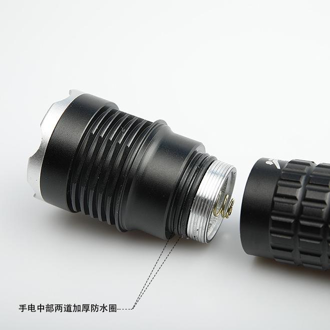 P50远射强光水下潜水防水夜潜充电应急照明手电筒赶海灯26650灯