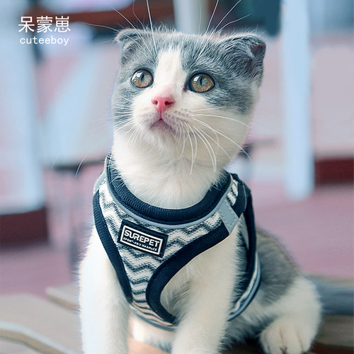 呆蒙崽环形猫绳背带2件95折