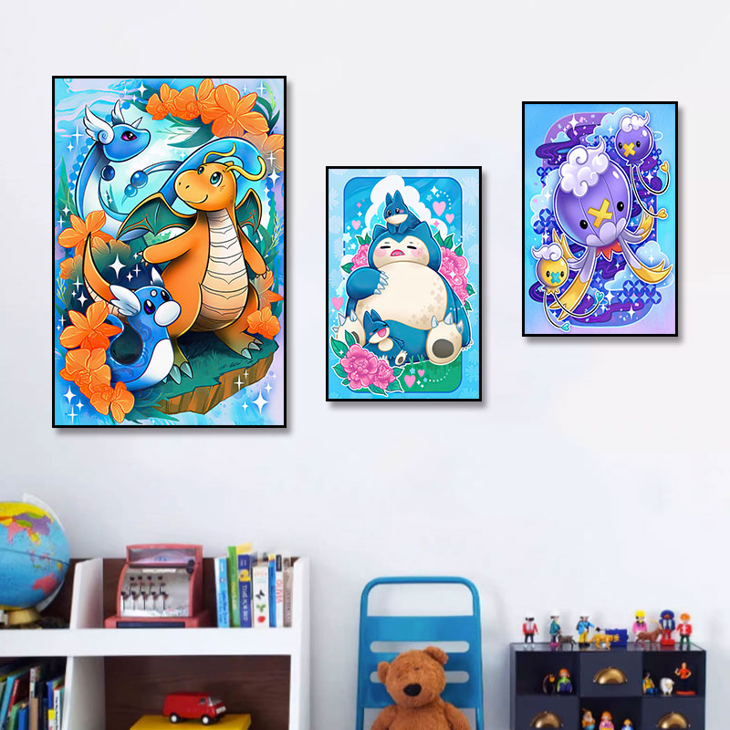 宝可梦动漫挂画初代宠物小精灵装