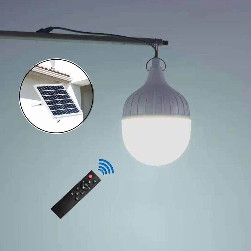 太阳能充电灯泡LED球泡灯乡村地摊夜市灯移动户外露营停电应急灯