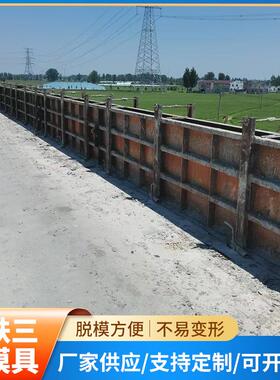 高铁三墙模具预制水泥挡渣墙模板AB墙模板装配式高铁防护墙模具