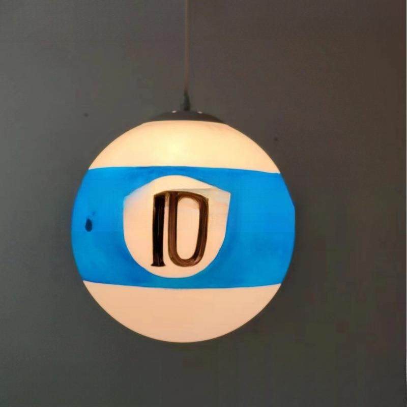 台球厅台球氛围灯桌球室健身房装饰球形吊灯台球桌台球室圆球吊灯