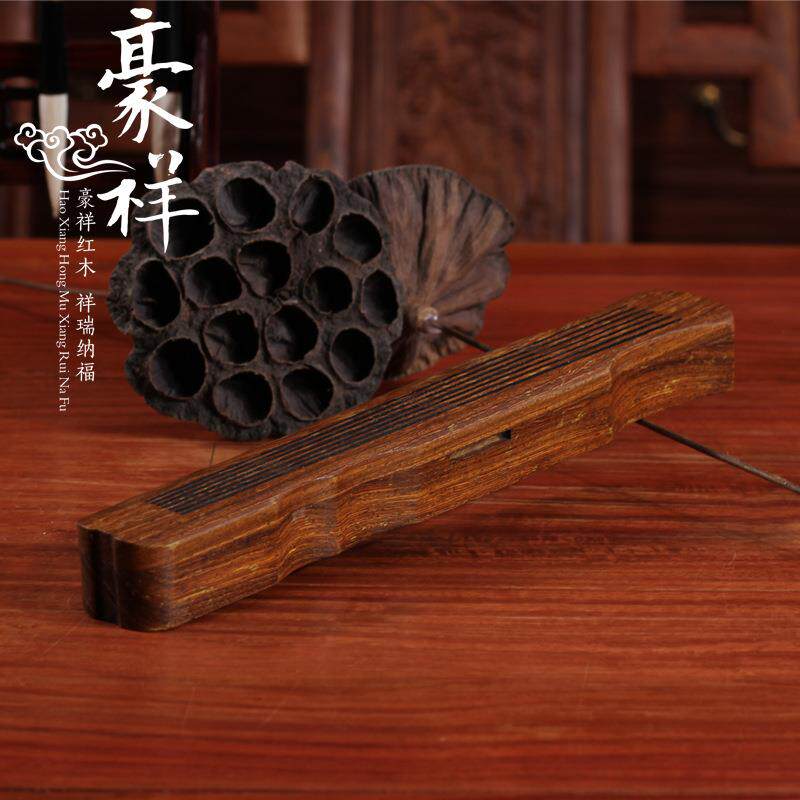 精品 鸡翅木七弦伏羲琴卧香炉 红木线香盒 实木熏香炉 香道用品