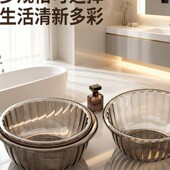 脸盆加厚家用大号洗衣盆洗菜盆透明食品用塑料盆子洗脚盆婴儿小盆