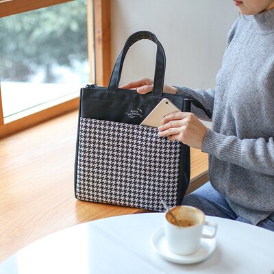 韩国大容量保温包手提饭盒袋防水防油铝箔带饭便当包母婴保鲜包