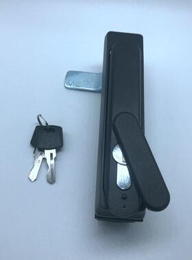 MS840-2黑色平面锁，电柜门锁，开关柜门锁，通信通讯机箱机柜锁