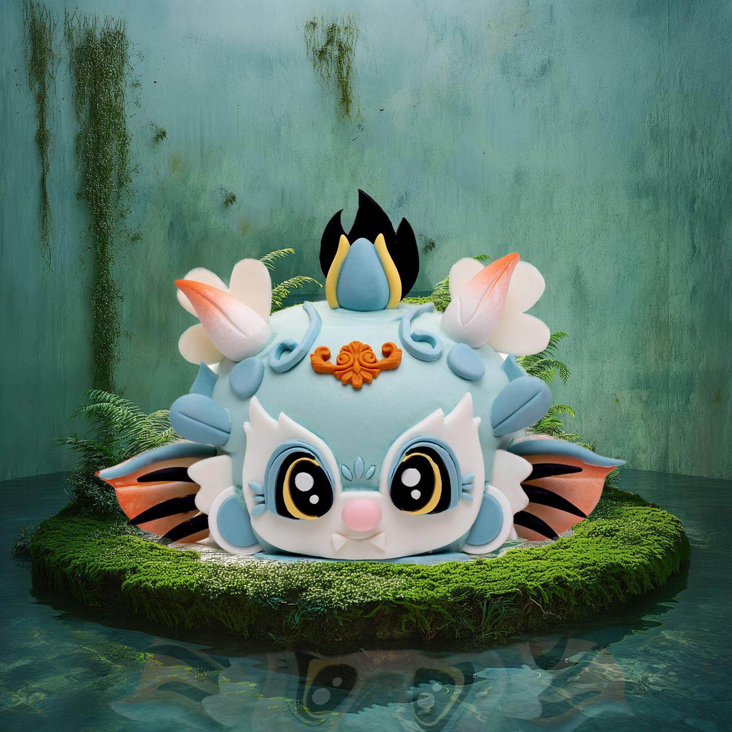 网红神话兽小青龙巧克力蛋糕装饰可食用龙宝宝蛋糕中式方糖插件,节庆用品/礼品,蛋糕/烘焙装饰用品,淘宝优惠券,粉丝福利购,淘宝优惠卷