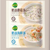 法式 2款 奶油蘑菇汤浓汤速食奶油海鲜汤速食加热即食蘑菇汤160g1袋