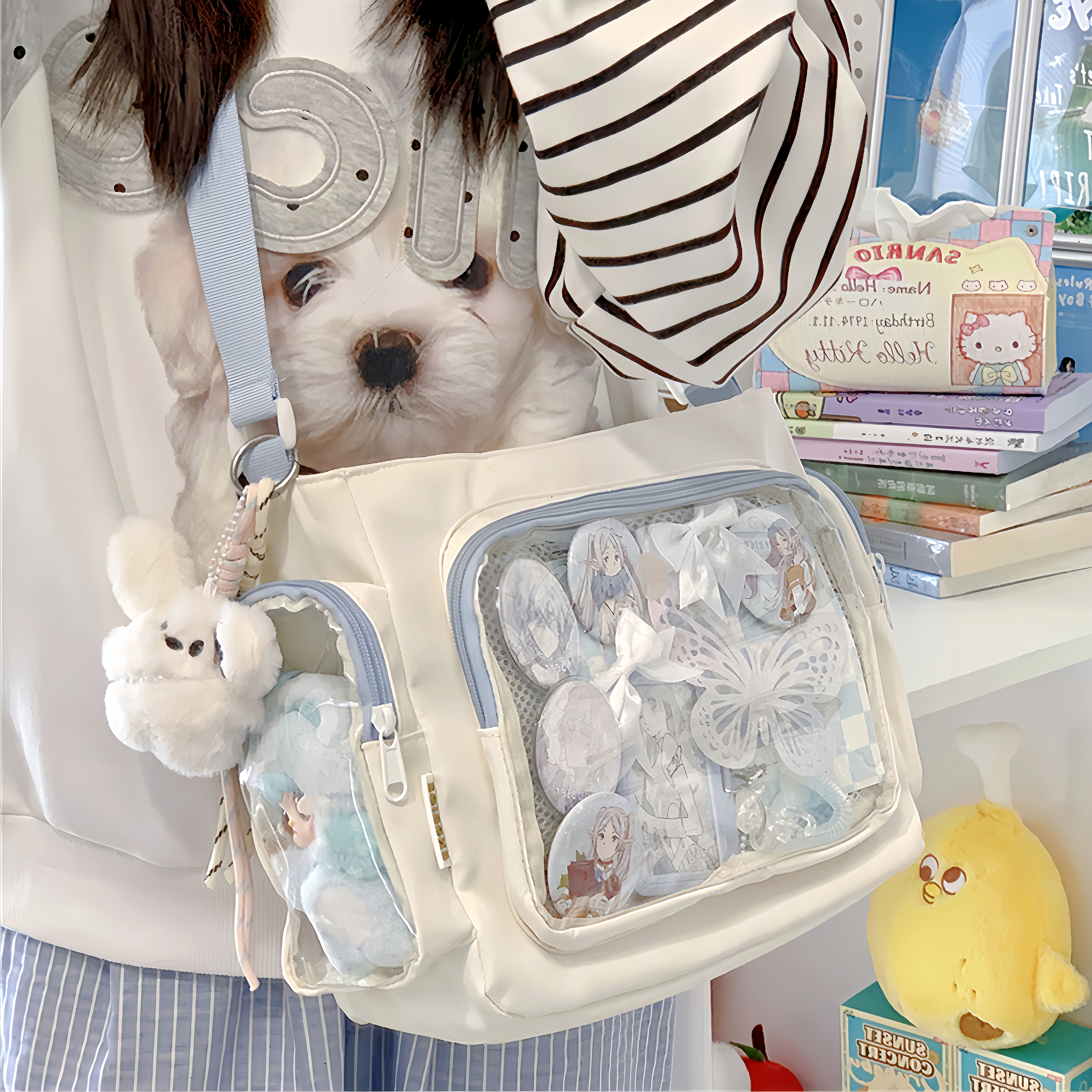 痛包日常款二次元风透明娃包