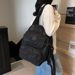 大容量雙肩包女大容量時尚 百搭手提旅行包女多功能收納雙肩行李包