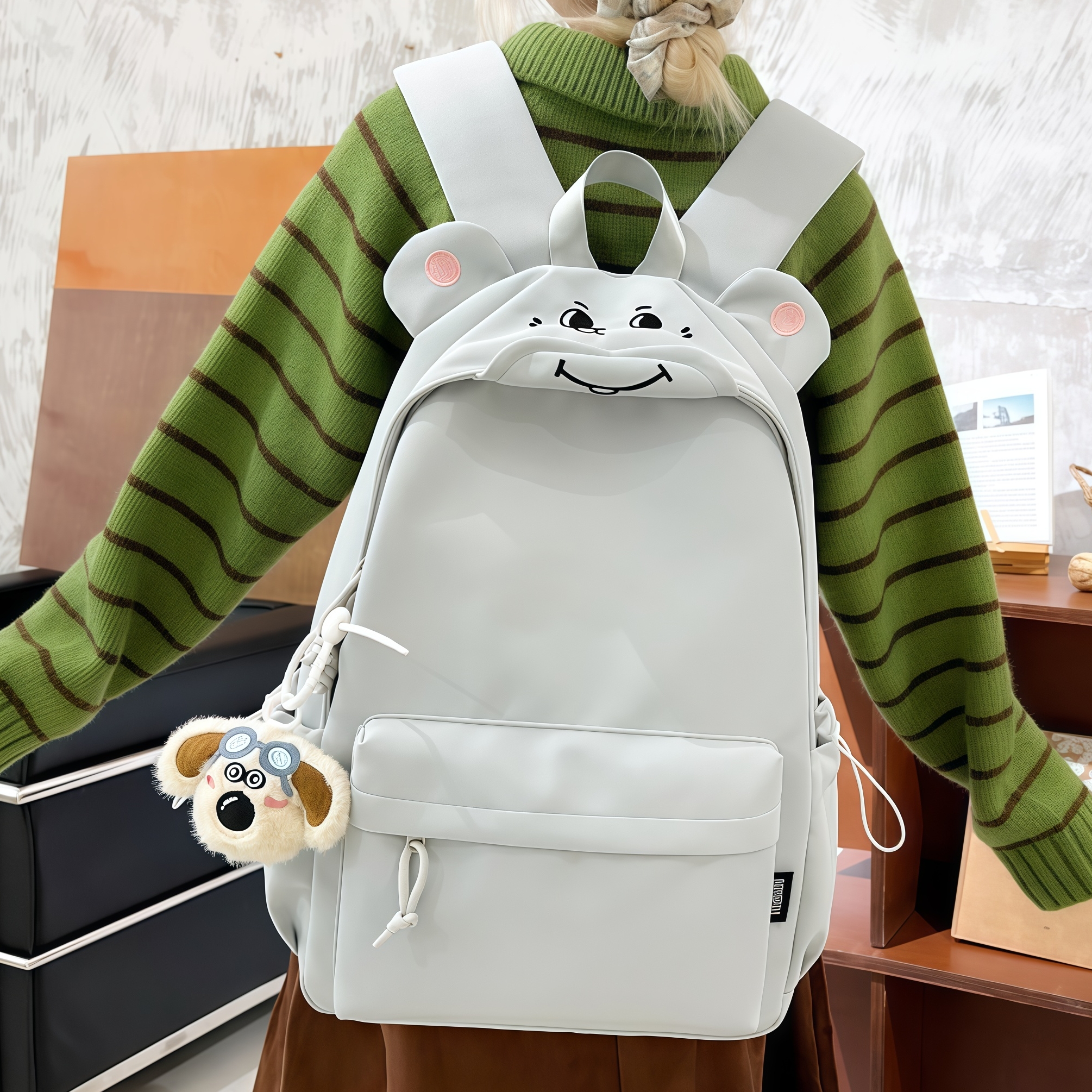 高颜值小众可爱奸诈老鼠双肩包