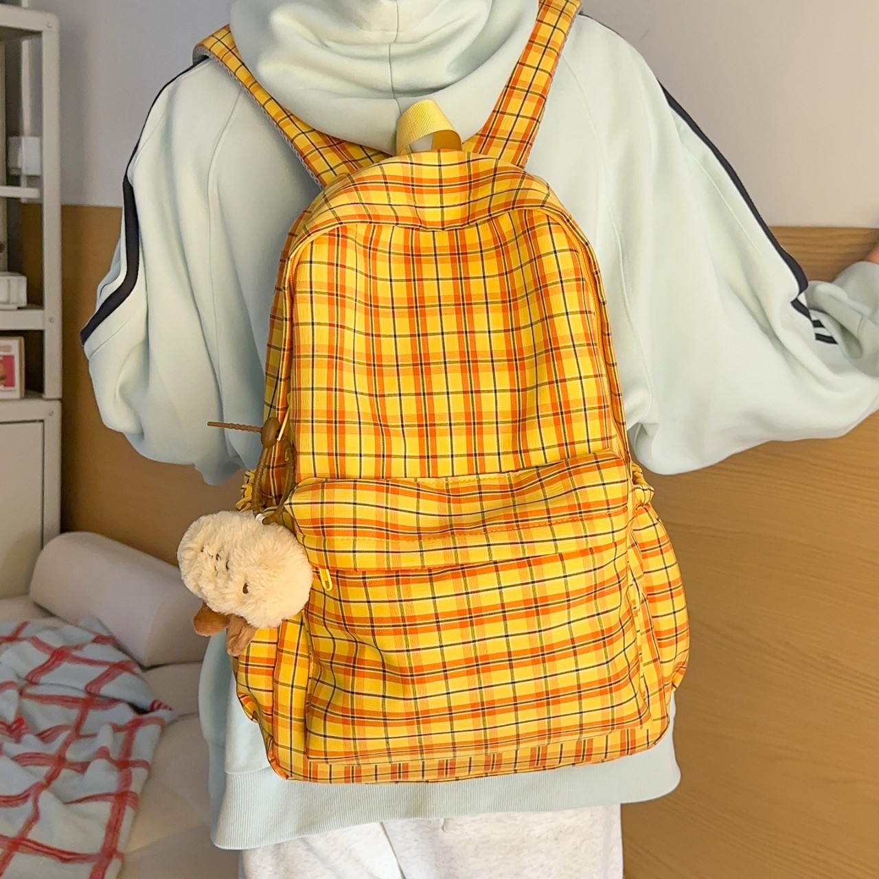 韩系大容量双肩包女旅游轻便高颜值初中女生女大学生书包ins小众,箱包皮具/热销女包/男包,双肩背包,淘宝优惠券,粉丝福利购,淘宝优惠卷