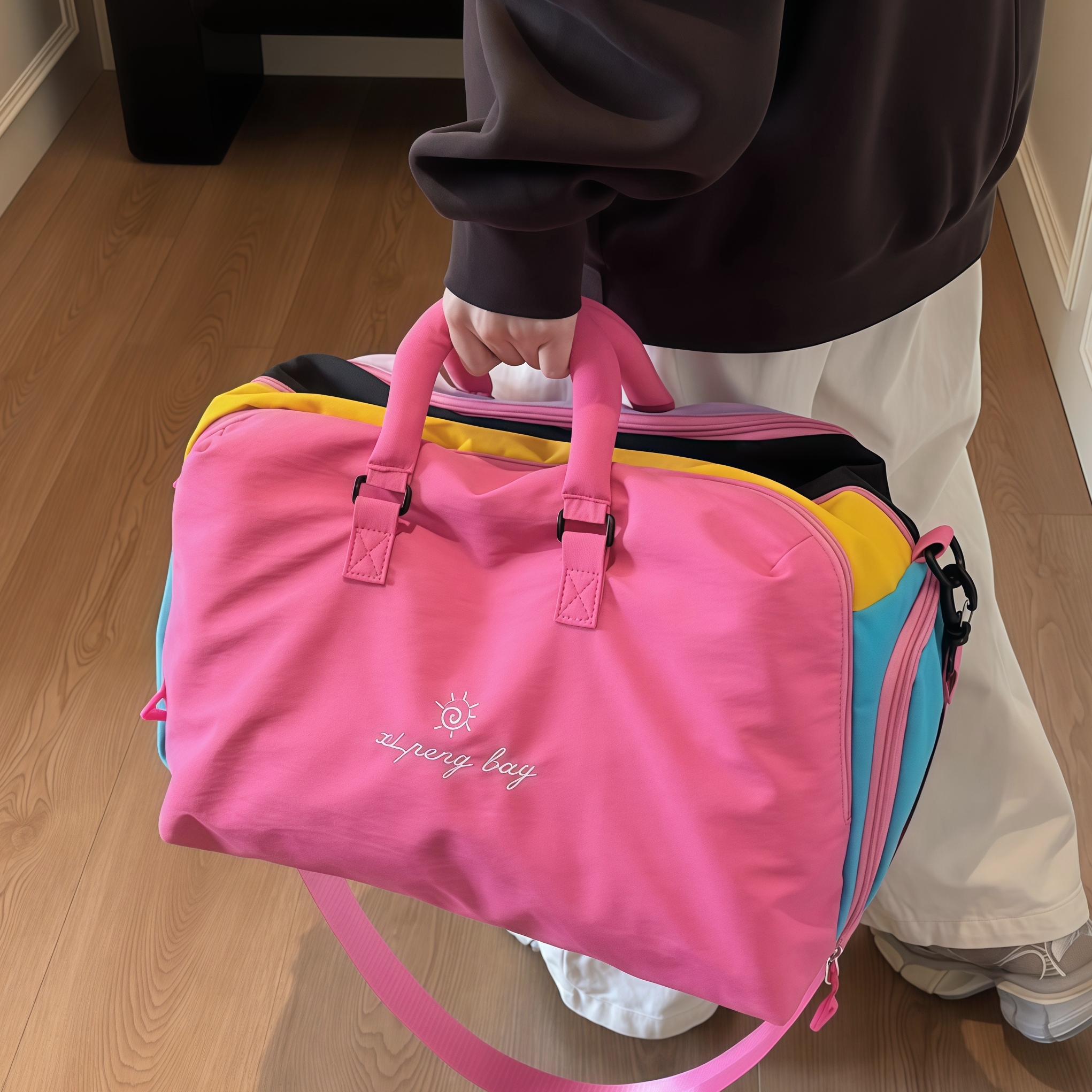 软fufuins风大容量可爱旅行包