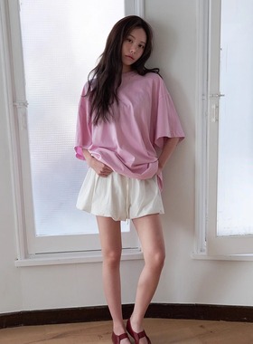 THE COLLECTORS韩国正品langer百搭休闲短袖T恤2025夏新款上衣