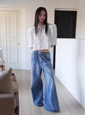 THE COLLECTORS韩国正品langer别致气质T恤女2025春新款上衣