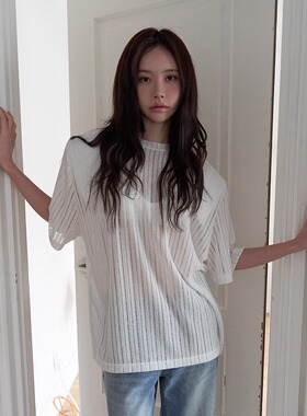 THE COLLECTORS韩国正品langer时尚气质T恤女2025春新款上衣