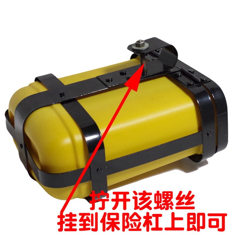 摩托车保险杠多用箱o储物盒水杯架可锁特大号电动车护杠工具箱