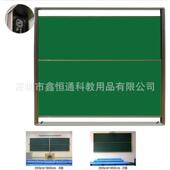 单组升降教学磁性黑板 静音推拉铝合金边框黑板 上下升降单面黑板