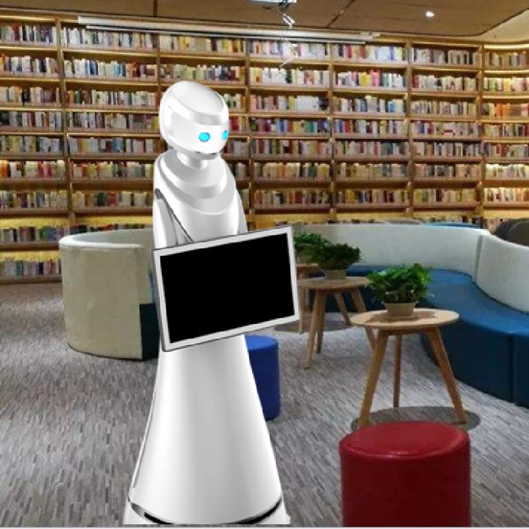 宾智能迎能机887器人展厅机场大厅智接讲解政务税务酒店待讲解机