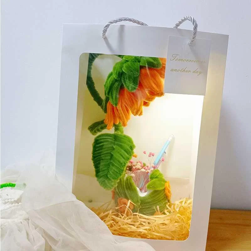 向日葵台灯太阳花教师节毕业季礼物中小学生送老师手工diy材新品