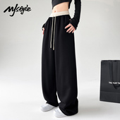 STYLE美式 长裤 运动裤 女2025春秋新款 直筒宽松休闲卫裤 阔腿裤 子