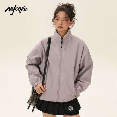 MJSTYLE碎花双面穿冲锋衣款式