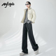 直筒裤 小个子 春秋高腰显瘦长裤 窄版 STYLE休闲阔腿裤 女2025新款