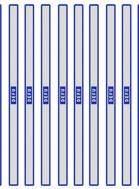 得富 硬磁条20/30cm条形白板磁压条小棒黑板吸铁石磁性小棒吸条彩色 XP009