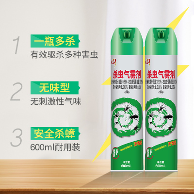 日本安速杀虫剂气雾剂无味喷雾2瓶家用室内灭蚊蚂蚁蟑螂药非无毒