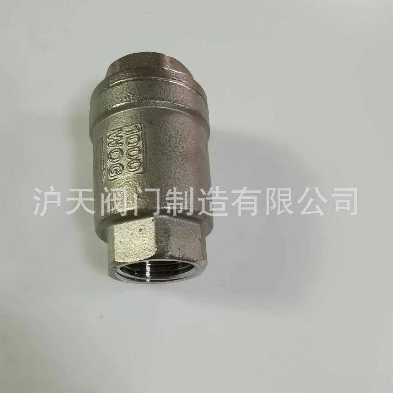 沪天阀门不锈钢丝口止回阀H11W-16P螺纹止回阀DN15-DN50